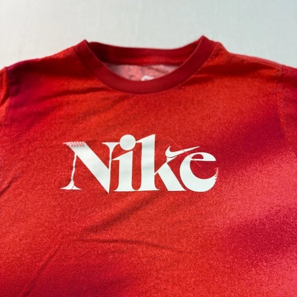 Nike Boys Size‎ XL Tee Shirt Red Airbrush Short Sleeve Cotton